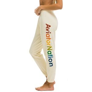 AVIATOR NATION NORTH SHORE SWEATPANTS - VINTAGE WHITE